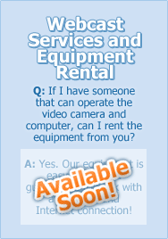 Webcast Service & Equipment Rental